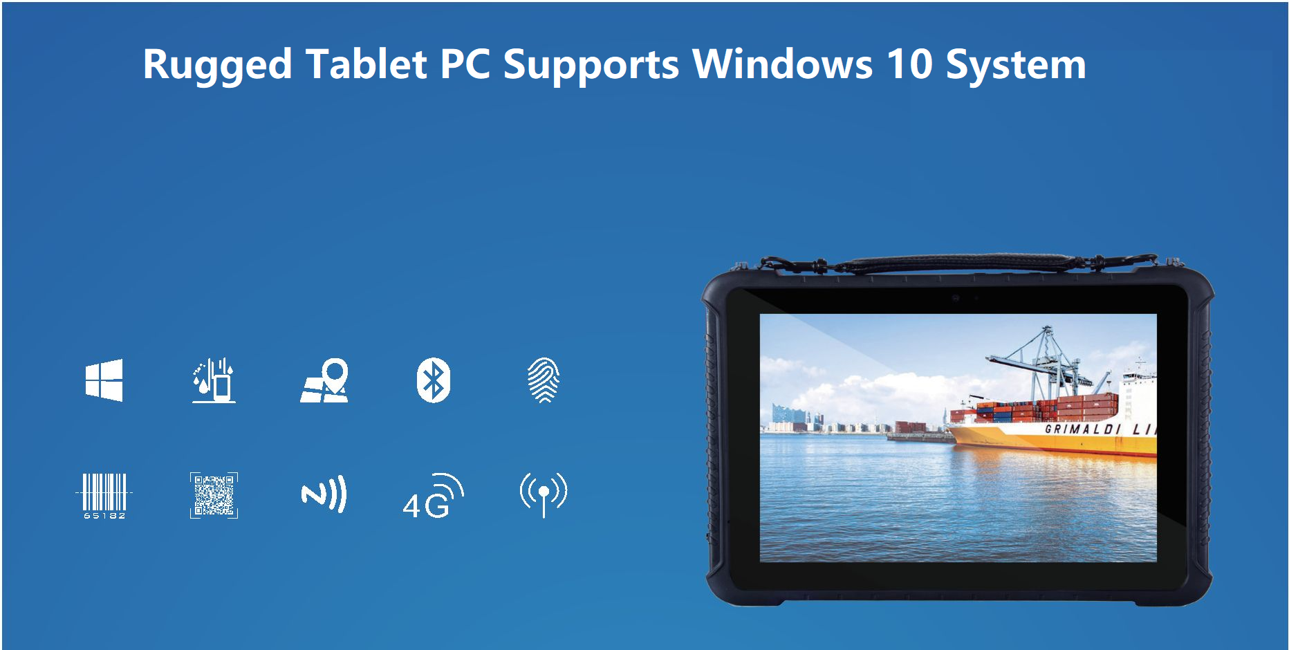 10,1-inčni robusni tablet PC podatkovni Windows