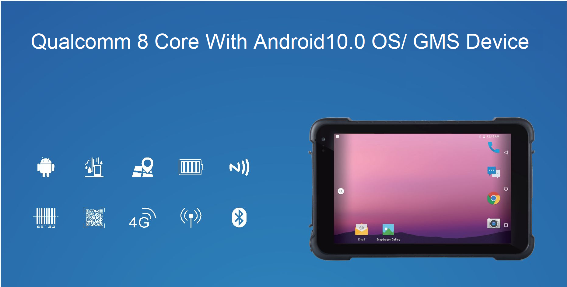 Datos de tabletas robustas Android IP67 de 8 pulgadas (2)