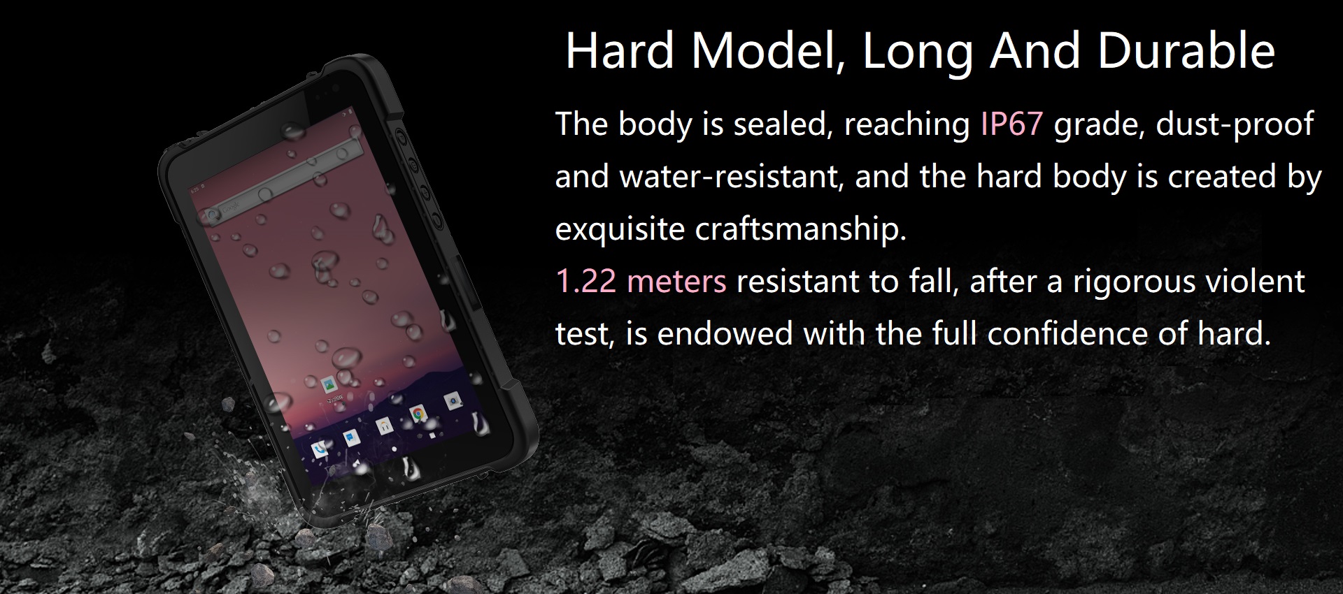 8 inch Android IP67 mai karko bayanan kwamfutar hannu (4)